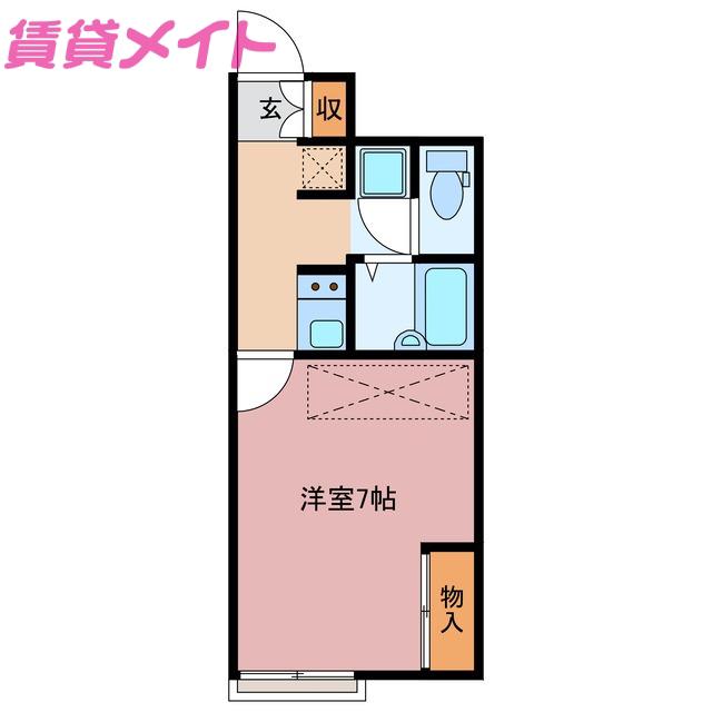メゾン・テル・フロンタール(1K/1階)の間取り写真