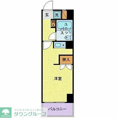 吉野屋ビルリーフコート(ワンルーム/9階)の間取り写真