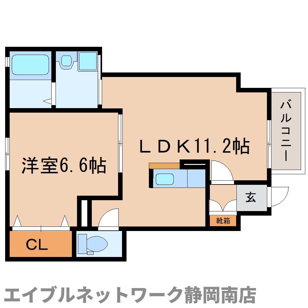 SAKURA(1LDK/1階)の間取り写真