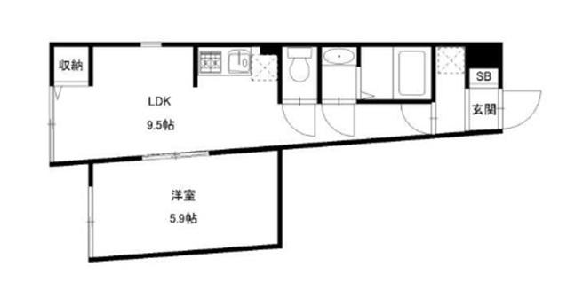 ADDRESS HONHANEDAアドレスホンハネダ(1LDK/3階)の間取り写真