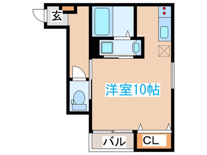ジョリーメゾン甲良町(ワンルーム/3階)の間取り写真