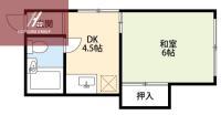 セゾン若葉(1DK/2階)の間取り写真
