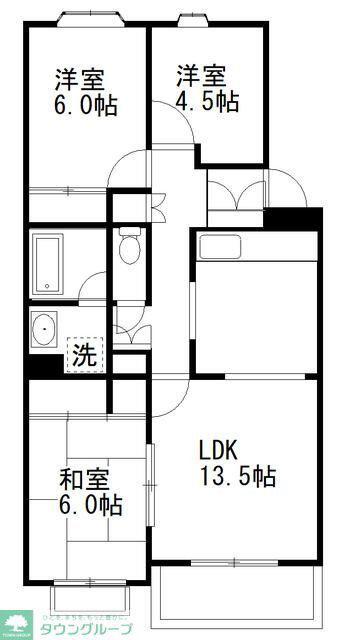 TS GARDEN習志野台(3LDK/3階)の間取り写真