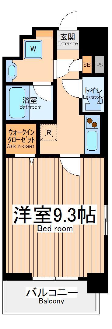 レグルス立川(1K/7階)の間取り写真