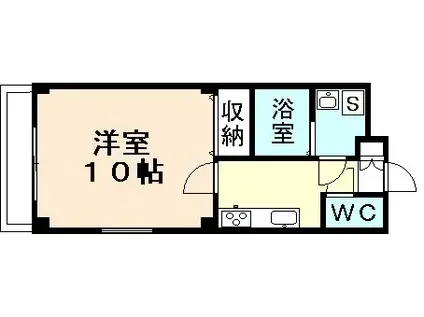 メゾン・ド・光陽(1K/3階)の間取り写真