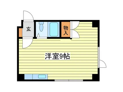 グラムール南平岸(ワンルーム/4階)の間取り写真