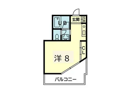 モンクール1(ワンルーム/4階)の間取り写真