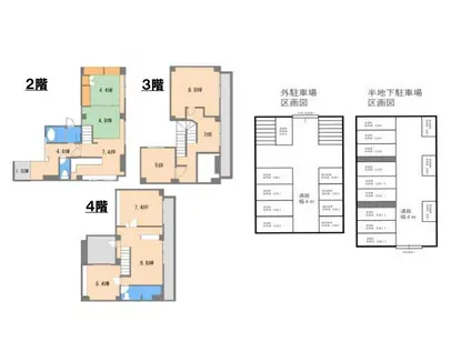 福井市 西開発3丁目 の貸店舗・事務所(6LDK/2階)の間取り写真