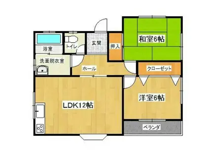レゼンド恵III(2LDK/2階)の間取り写真