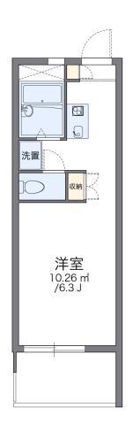レオパレス東住吉(1K/2階)の間取り写真