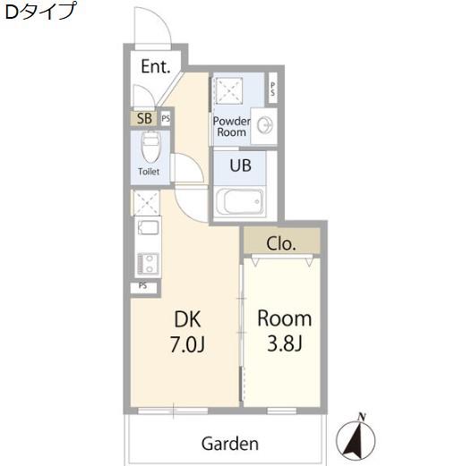 リーデンス名古屋駅西(1DK/5階)の間取り写真
