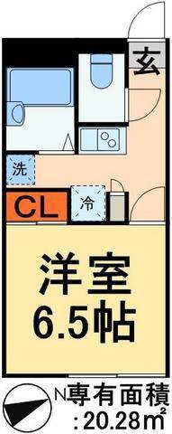 レオパレスワールド山中(1K/2階)の間取り写真