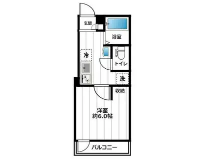 アレイ町屋(1K/2階)の間取り写真