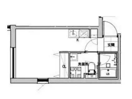 LUDENS東新町(ワンルーム/3階)の間取り写真
