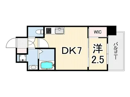 セレニテ神戸西エクラ(1DK/9階)の間取り写真