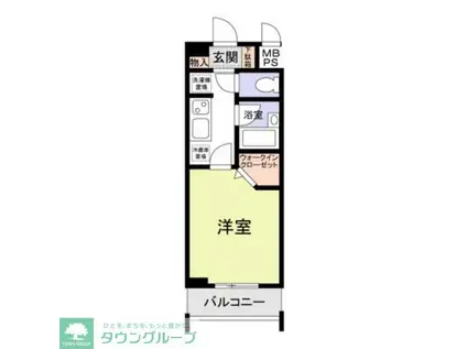 ヴィラ・ロクロー(1K/1階)の間取り写真