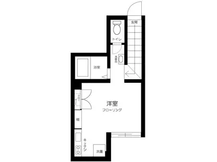 CACHETTE西巣鴨(ワンルーム/2階)の間取り写真