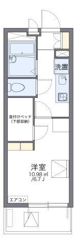 レオパレスセロームA(1K/4階)の間取り写真