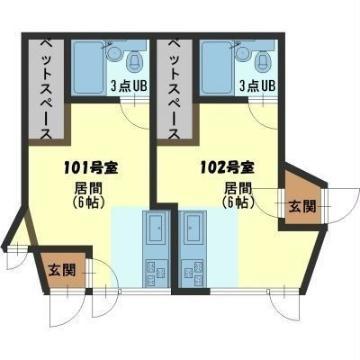 メゾンST(ワンルーム/2階)の間取り写真