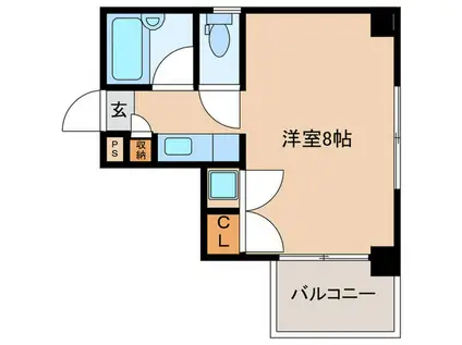 HISマンションI(ワンルーム/3階)の間取り写真