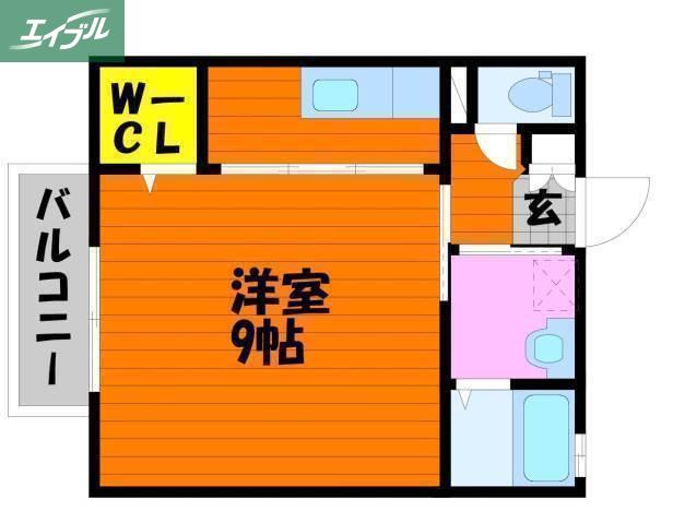 パレ・ロワイヤル(1K/2階)の間取り写真