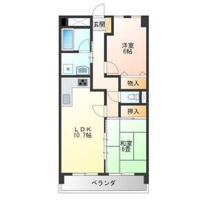 ケルムスコットコート(2LDK/3階)の間取り写真