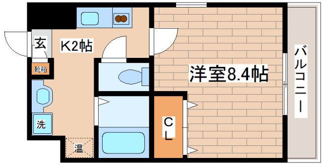 ルミエール深江(1K/5階)の間取り写真