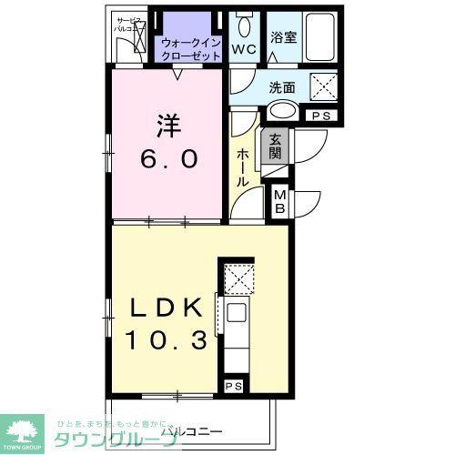 京急大師線 東門前駅 徒歩3分 3階建 築3年(1LDK/2階)の間取り写真