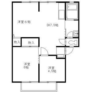 サンビレッジ青山五番館(3DK/2階)の間取り写真