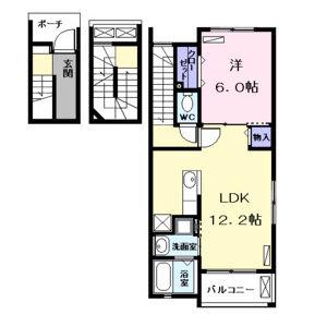 FRESHLYフレッシュリー(1LDK/3階)の間取り写真