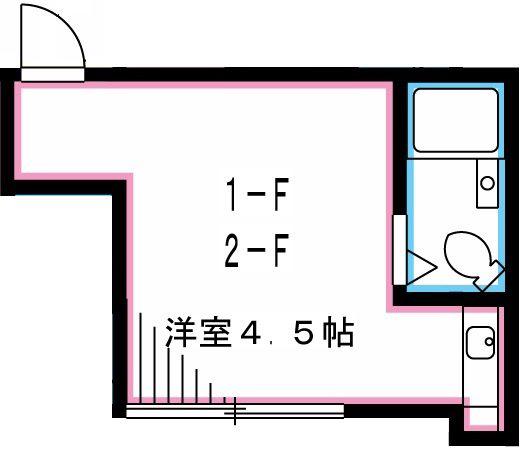 富久和荘(ワンルーム/2階)の間取り写真