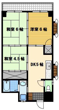 サンシャイン富士見(3DK/3階)の間取り写真