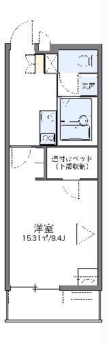 レオパレス小松駅東(1K/2階)の間取り写真