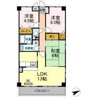 レジデンス若松(3LDK/3階)の間取り写真