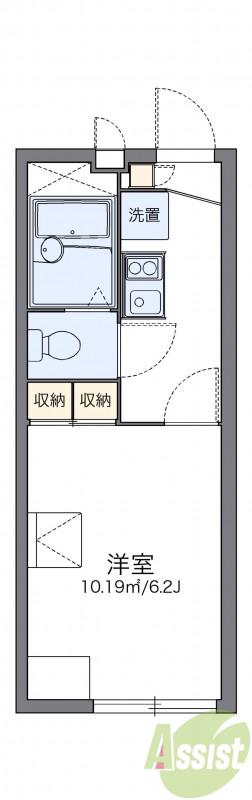 レオパレスラピエス(1K/2階)の間取り写真