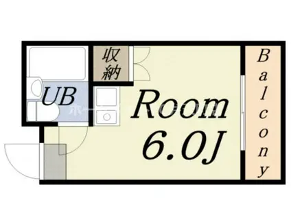 リアルフレンズ(ワンルーム/4階)の間取り写真