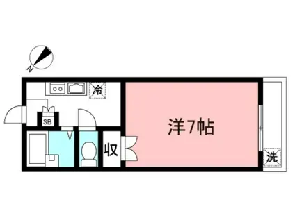 コーポ長谷川(1K/2階)の間取り写真