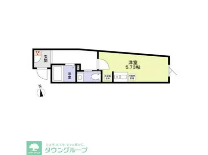 MONOLOGUE(ワンルーム/4階)の間取り写真