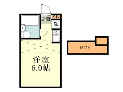メゾン・ホープ(ワンルーム/2階)の間取り写真