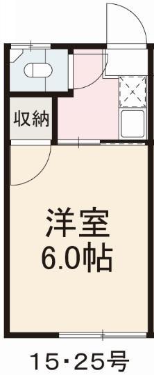 コーポ敏(1K/2階)の間取り写真