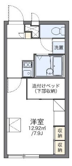 レオパレスアークハイツII(1K/2階)の間取り写真