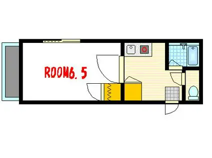 アベニュー蔦本(1K/3階)の間取り写真