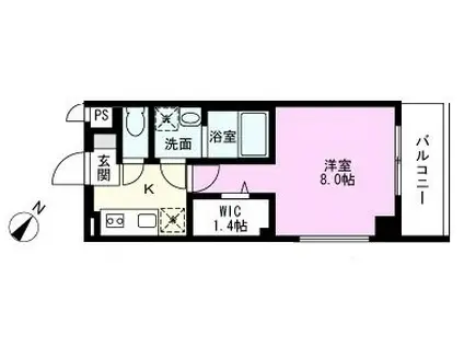 カーサヴェルデ八潮(1K/3階)の間取り写真