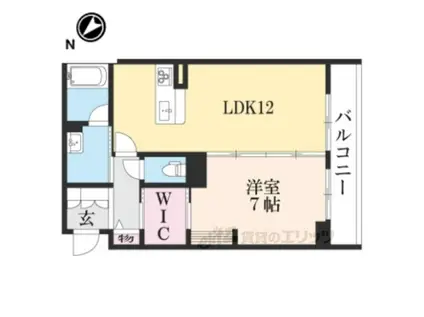 ラ・ルミエール(1LDK/2階)の間取り写真