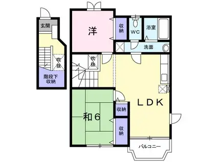 LIVERTYDREAM3(2LDK/2階)の間取り写真