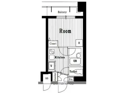 ガラ・ステージ京橋(1K/5階)の間取り写真