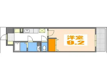 第26友建ビル(1K/10階)の間取り写真
