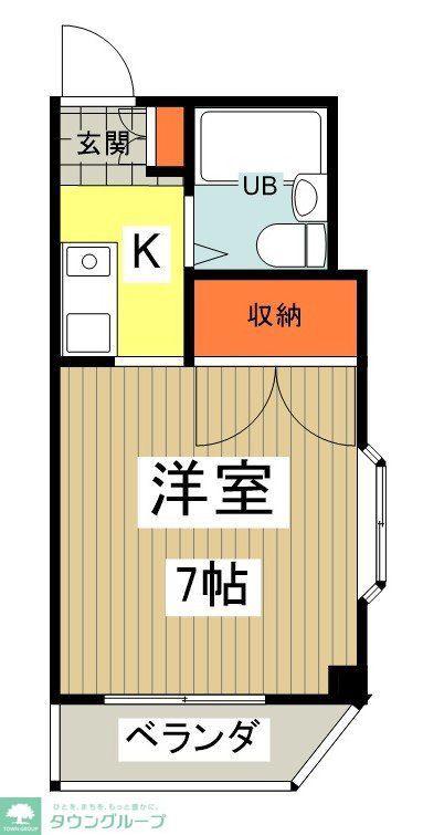 甲ノ原セントジュエル(ワンルーム/3階)の間取り写真