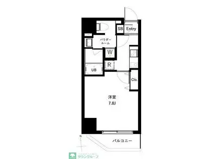 アーバンパーク綾瀬III(1K/3階)の間取り写真