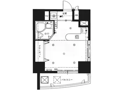 ロマネスク博多駅前(ワンルーム/6階)の間取り写真